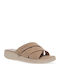 Damenplattformen Beige