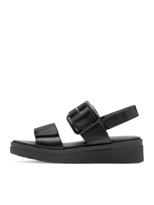 Tamaris Women's Leather Platform Shoes Black