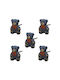 Kinder-Möbelgriffe 5er-Set Beboulino Bär Grau 99900030021