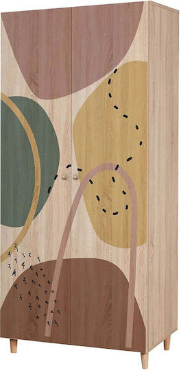 Ușă dublă Dulap Multicolor 90x52x192cm