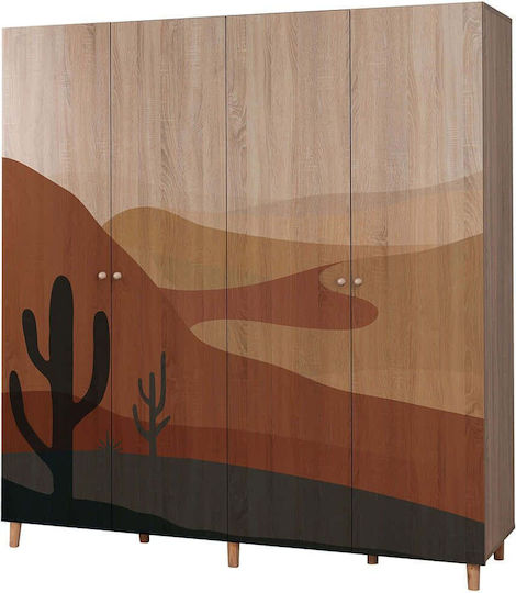 Patru uși Dulap Multicolor 180x52x192cm Patru uși Dulap Multicolor 180x52x192cm
