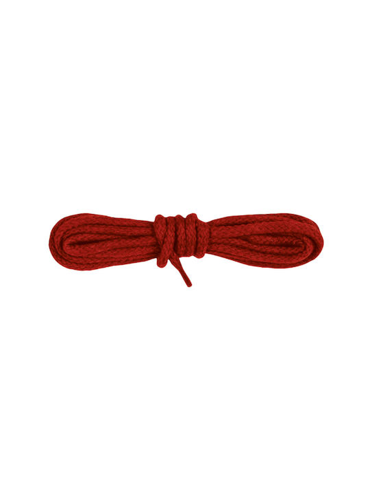 Bergal Round Cord Laces Red 100 Cm Thick Round Laces Color Red 100 Centimeters 100% Cotton Do Not Untie