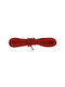 Bergal Round Cord Laces Red 120 Cm Thick Round Laces Color Red 120 Cm 100% Cotton Do Not Untie