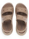 Frauen Flip Flops in Beige Farbe