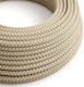 Текстилен кабел бежово-кафяв кръгъл 2x0.75 Creative Cables 150181 Cubalux 150181 бежов
