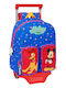Σχολική Τσάντα Ρόδες Mickey Mouse Clubhouse Good Day Μπλε 28 X 34 X 10 Cm