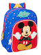 Ученическа Раница Mickey Mouse Clubhouse Good Day Синя 32 X 38 X 12 См