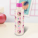 Paladone Kids Water Bottle Stainless Steel with Screw Cap Non Spill Pink 500ml (Various Designs/Colours)