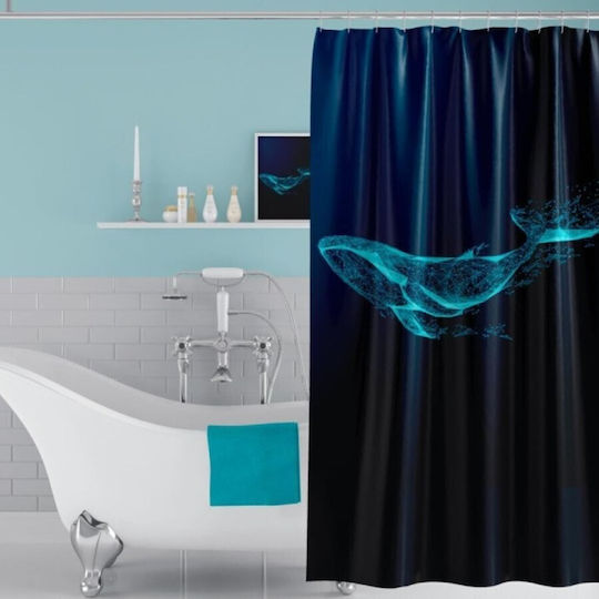 Tropik Home Κουρτίνα Μπάνιου Υφασμάτινη 180x200cm Phantom Tropik Home Κουρτίνα Μπάνιου Υφασμάτινη 180x200cm Phantom