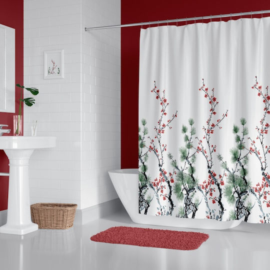 Tropik Home Душ завеса Тъканна 180x200см Pine