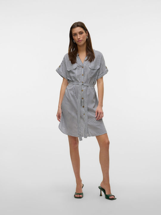 Vero Moda Bumpy Φόρεμα All day Πολύχρωμο