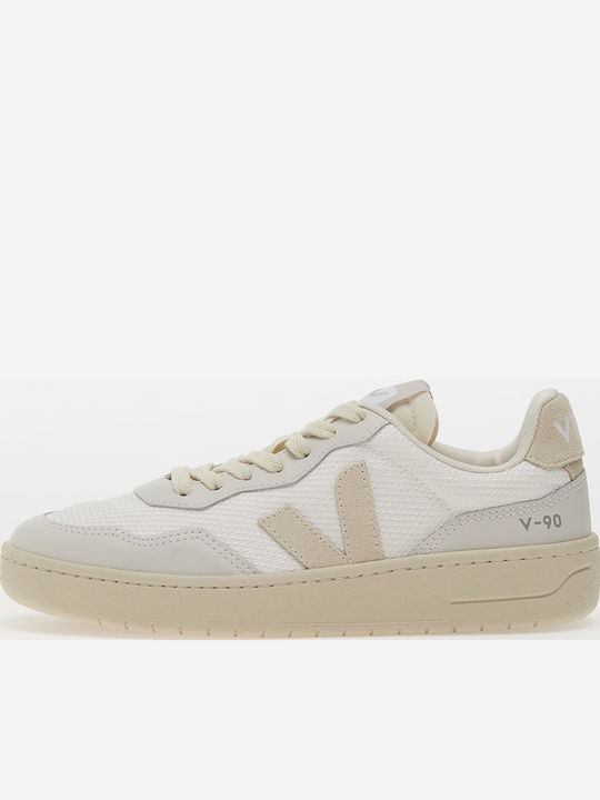 Veja V-90 B-mesh Sneakers White / Pierre