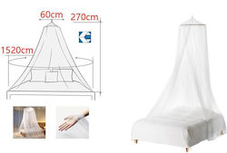 Large Bed Mosquito Net Hoop Ring Hook 270x60cm White Galifas 7923465 Galifas