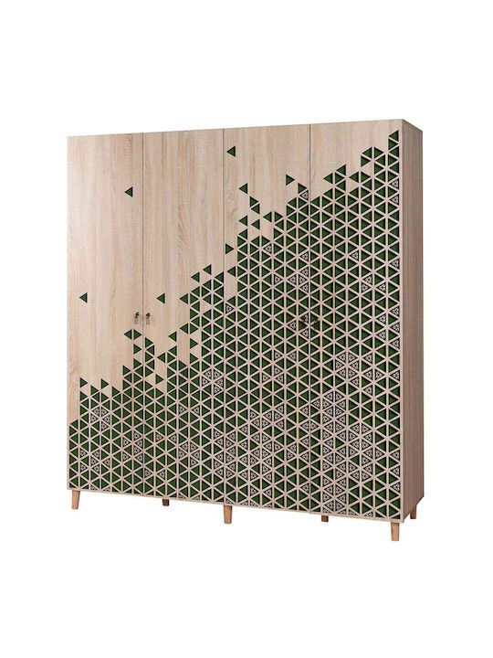 Vier-Türen-Kleiderschrank Imaj 863sph4221 180x5...