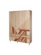 Lena Three-Door Wardrobe 869vel8655 135x52x192cm Multi Three-Door