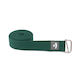 Curea Yoga Asana Cataramă Metalică Alunecătoare Bumbac Verde Închis Dimensiuni 2,5 M X 3,8 Cm