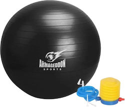 Armageddon Sports Μπάλα Pilates 85cm σε Μαύρο Χρώμα Armageddon Sports Μπάλα Pilates 85cm σε Μαύρο Χρώμα