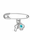 Ioannis Kosmima Child Safety Pin made of White Gold 14K
