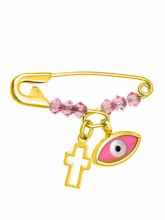 Ioannis Kosmima Child Safety Pin made of Gold 14K
