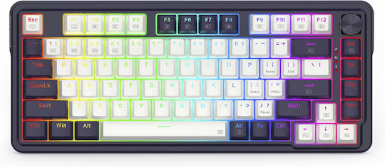 Redragon Geb K673WB-RGB-Pro Ασύρματο Gaming Μηχανικό Πληκτρολόγιο 75% με RGB φωτισμό (Αγγλικό US)