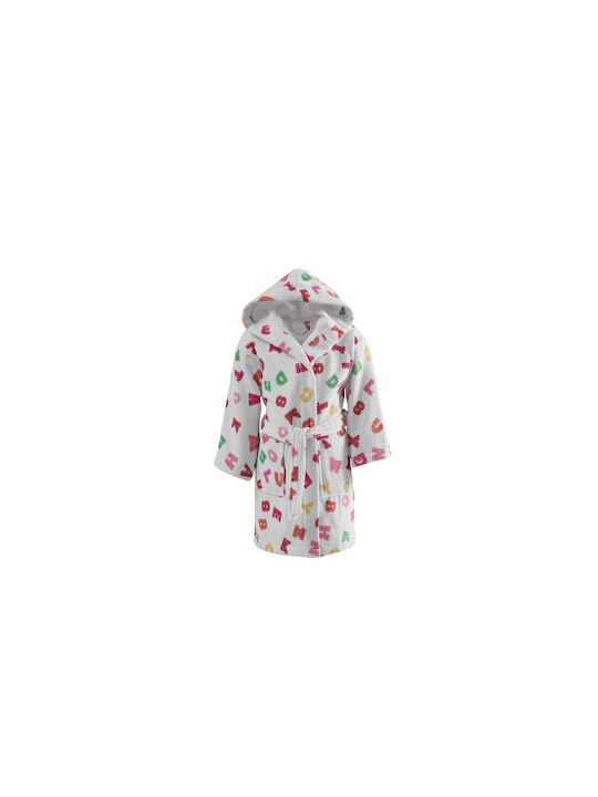 Makis Tselios Home Kids Hooded Bathrobe Pink