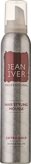 Jean Iver Styling Mousse Extra Hold Shine & Αφρός Μαλλιών Όγκος 200ml