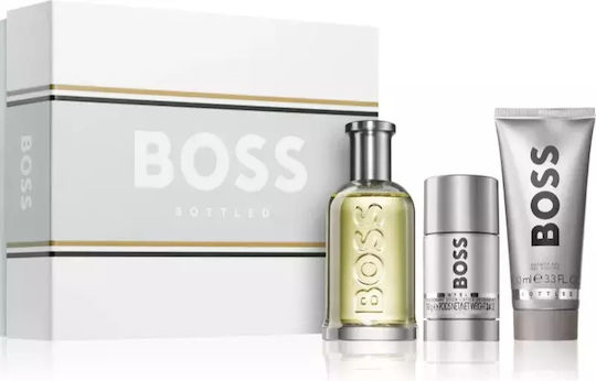 Boss Bottled Herren Set mit Eau de Parfum und Duschgel 3Stück