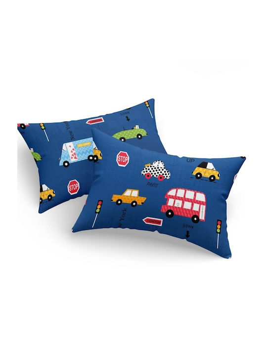 Eponj Home Set de față de pernă pentru copii 50x70cm Albastru
