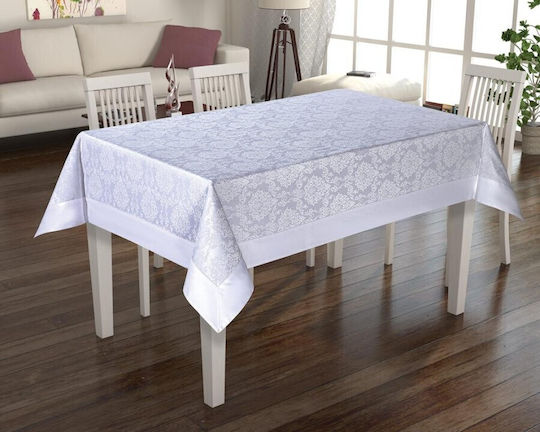 Tropik Home Покривка за маса Бял 160x220бр