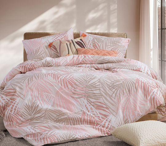 Nef-Nef Homeware Сет Чаршафи Двойни 200x270см. Amazon Праскови 4бр