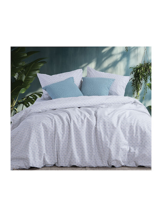 Nef-Nef Homeware Сет Чаршафи 240x270см. Keylan Синьо 4бр