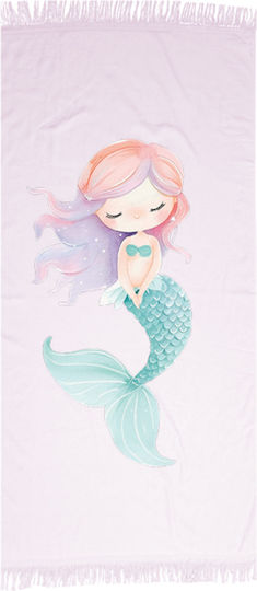 Borea Sarong Kids Beach Towel Lilac 140x70cm