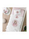 Borea Little Queen Baby Sheets Set Crib Cotton White 120x160cm 3pcs