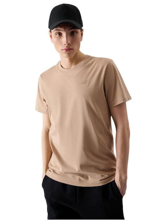 4F T-shirt Μπεζ