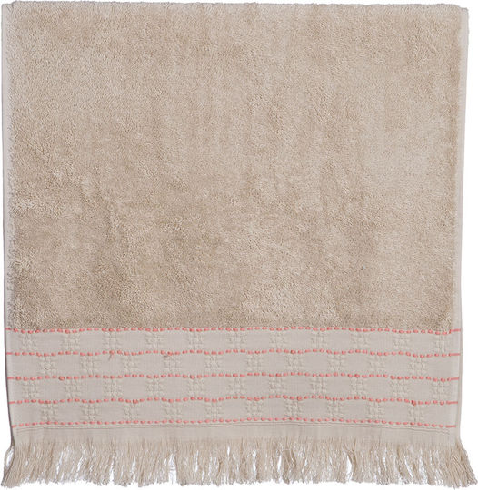 Nef-Nef Homeware Handtuch Quantro 30x50εκ. Beige Gewicht 500gr/m²