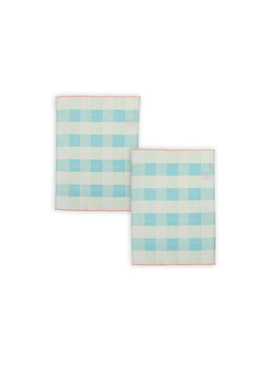 Nef-Nef Homeware Σουπλά Υφασμάτινο Μπλε 48x33cm 2τμχ