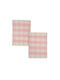 Nef-Nef Homeware Fabric Placemats Orange 48x33cm 2pcs