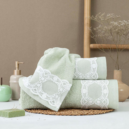 Borea Set De 3 Buc Prosoape De Baie Dafne Ecru Borea Set De 3 Buc Prosoape De Baie Dafne Ecru