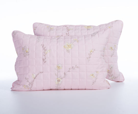 Nef-Nef Homeware Irida Сет Калъфки за Възглавници с корица за плик Розов 52x72см.