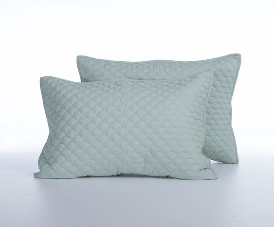 Nef-Nef Homeware Scofield Σετ Μαξιλαροθήκες με Φάσα Blue 52x72εκ.