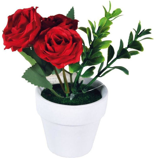 Koopman Artificial Plant in Small Pot Rose 14cm