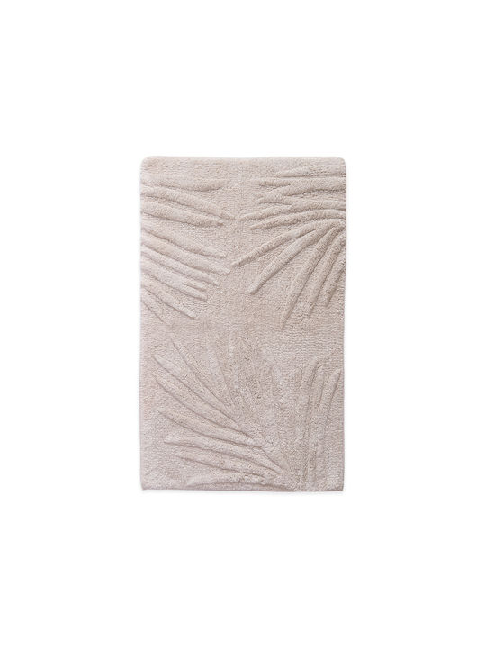 Nef-Nef Homeware Πατάκι Μπάνιου Βαμβακερό Amazon Λευκό Μπέζ 60x90εκ.