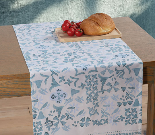 Nef-Nef Homeware Runner Cyaner Blue 45x140cm Nef-Nef Homeware Runner Cyaner Blue 45x140cm