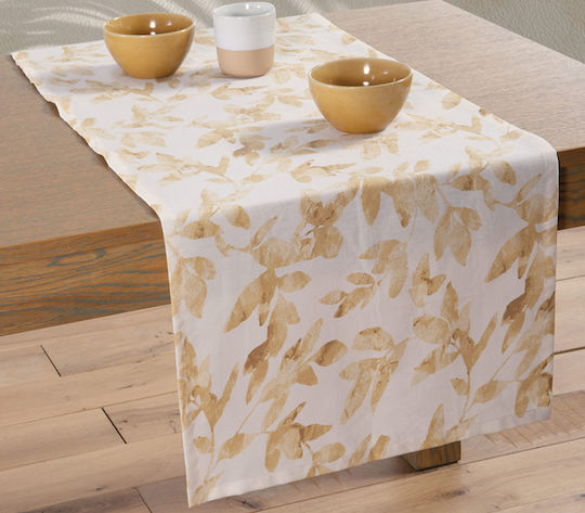 Nef-Nef Homeware Ράνερ Sencil Κίτρινο 45x140εκ.