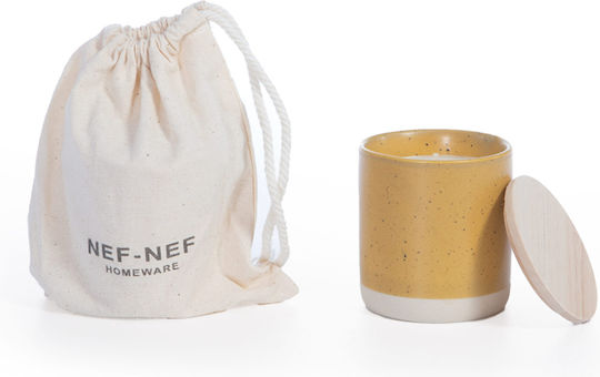 Scented Candle Jasmine Shades 180g Mustard Nef-nef Homeware