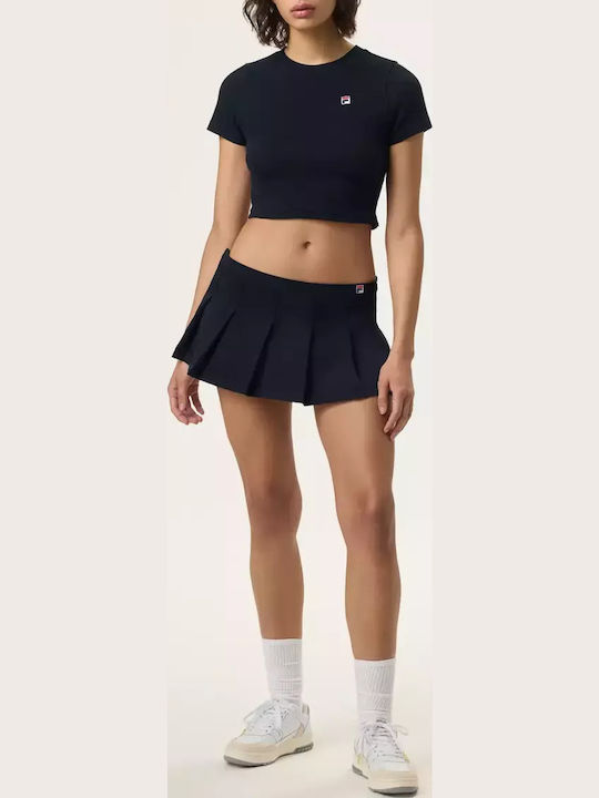 Hailey Bieber Pleated Skirt Πλισέ Φούστα Μαύρη