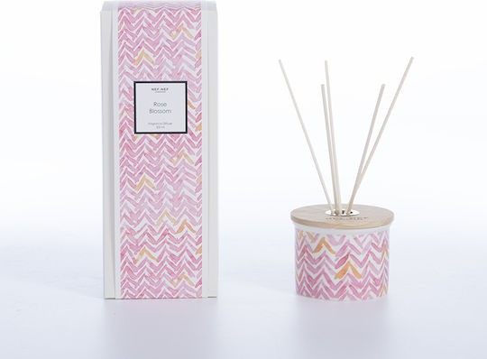 Room Fragrance with Sticks Pink Blossoms 200ml Pink Nef-nef Homeware
