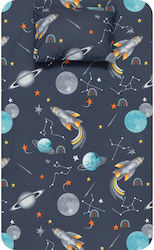 Borea Set Cearceafuri Pentru Copii Single Gri 160x240cm Borea Set Cearceafuri Pentru Copii Single Gri 160x240cm