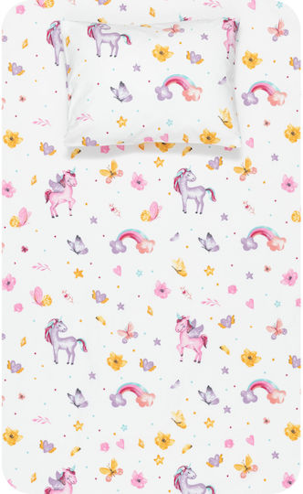 Borea Sheet Set Single Cotton Pink 160x240cm 2pcs