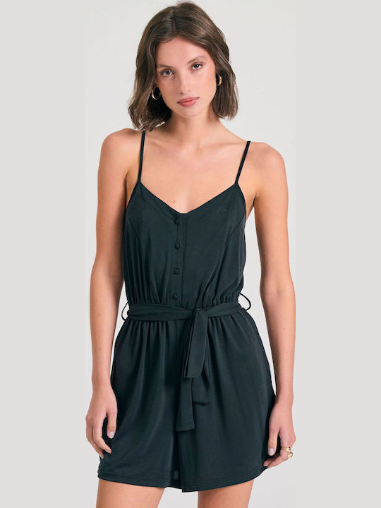 Funky Buddha Women's One-piece Shorts Black